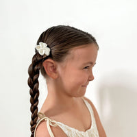 Bobbles | Crochet White Bow