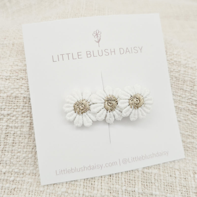 Fully Lined Hair Clip | Lace Daisy