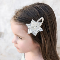 Lace Hair Clip | Snowflake