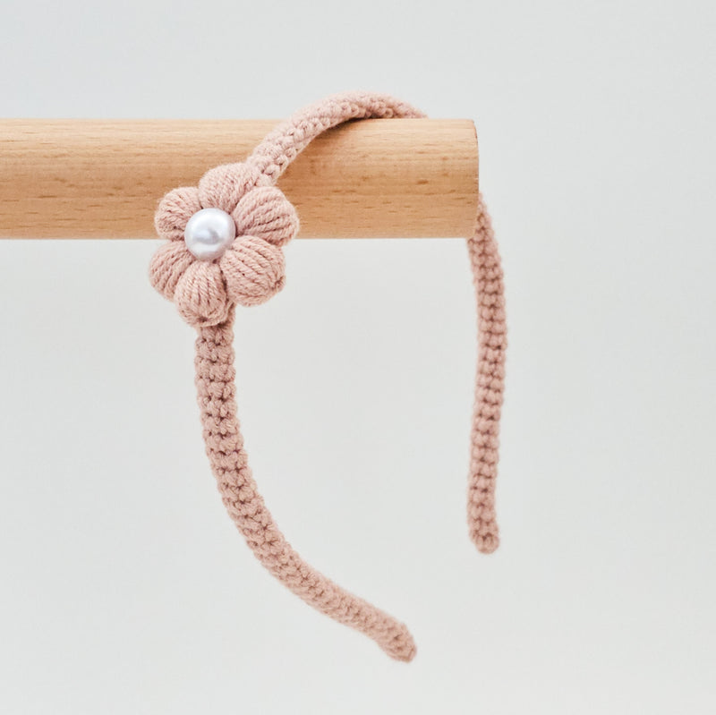 Alice Headband | Pearl Puff Daisy