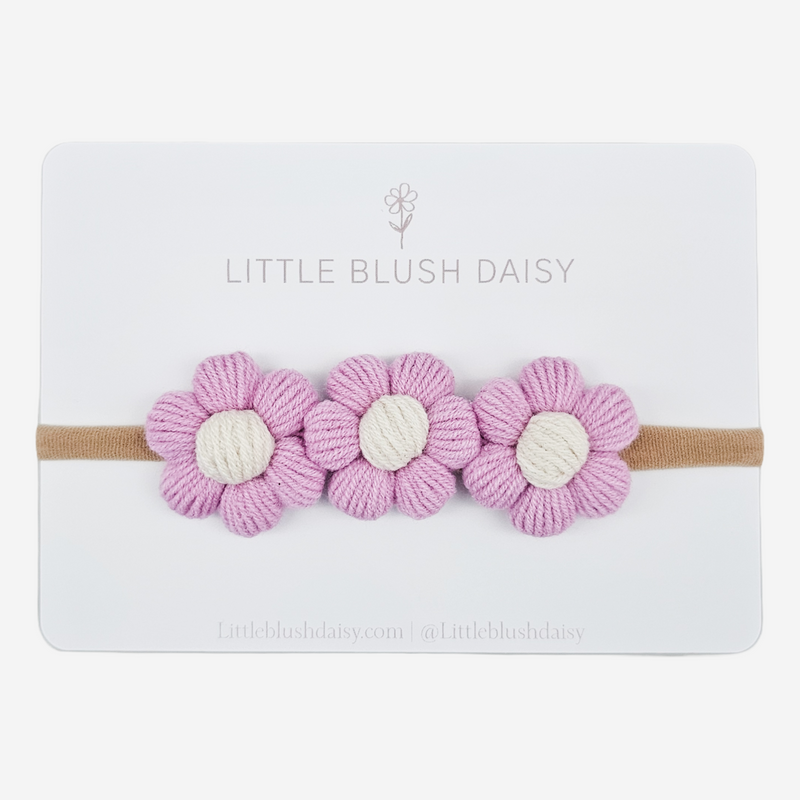 Headband | Puff Daisy | Wildberry