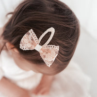 Hair Clip | Lace Bow Ivory