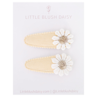 Hair Clip | Snap Daisy Pastel Yellow
